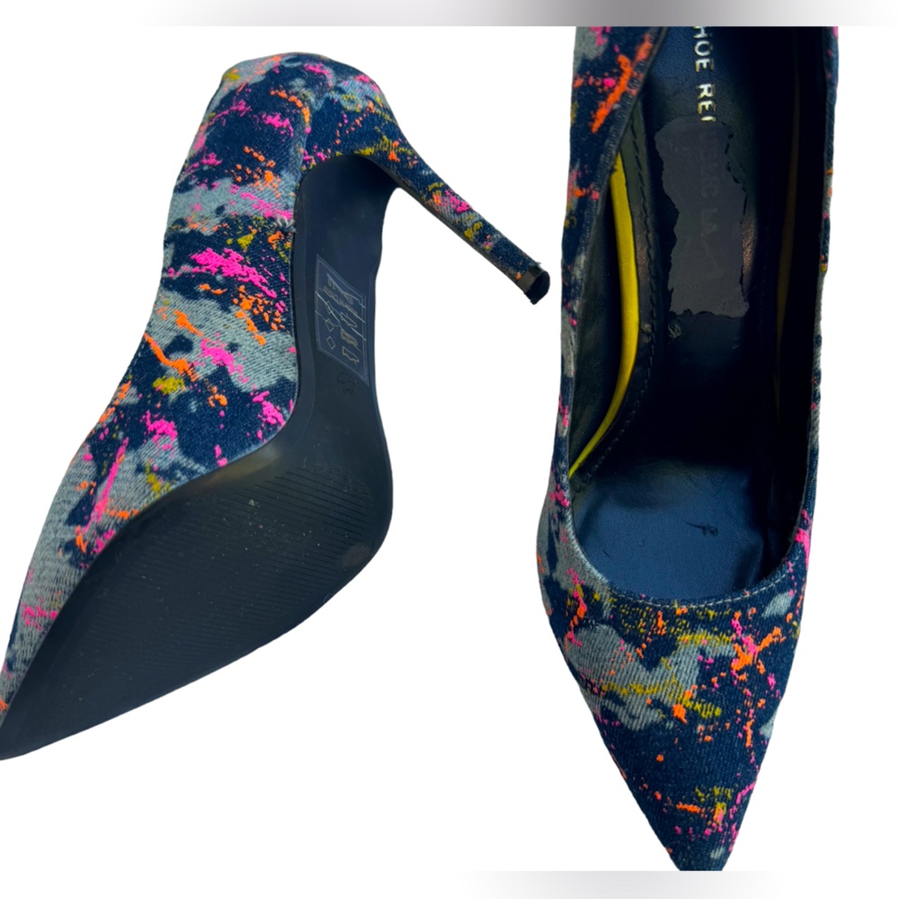 Shoe Republic LA Heels - NWT- Sz. 10, Paint Splatter